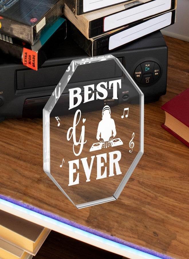 WATINC Appreciation Gifts Award for DJ - Thank You Disc Jockey Gifts, Acrylic Music Deejay Plaque Table Sign, Djing Centerpiece Desk Accessories for Birthday, Thanksgiving Day - Image 4